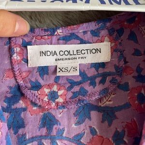India Collection purple floral mini dress - xs/s